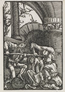 Upadek i odkupienie człowieka: Chrystus ukoronowany cierniem, c. 1515. autorstwa Albrecht Altdorfer