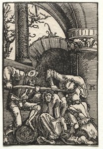 Upadek i odkupienie człowieka: Chrystus ukoronowany cierniem, c. 1515. autorstwa Albrecht Altdorfer