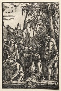 Upadek i odkupienie człowieka: Chrystus przybity do krzyża autorstwa Albrecht Altdorfer
