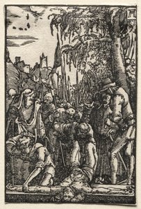 Upadek i odkupienie człowieka: Chrystus przybity do krzyża, c. 1515. autorstwa Albrecht Altdorfer