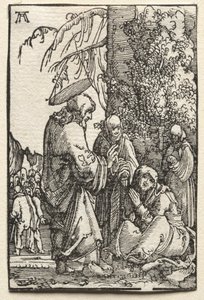 Upadek i odkupienie człowieka: Chrystus żegnający się z matką przed męką autorstwa Albrecht Altdorfer