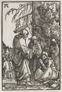 Upadek i odkupienie człowieka: Chrystus żegnający się z matką przed męką autorstwa Albrecht Altdorfer