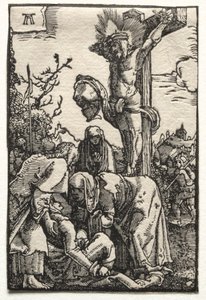 Upadek i odkupienie człowieka: Chrystus na krzyżu autorstwa Albrecht Altdorfer