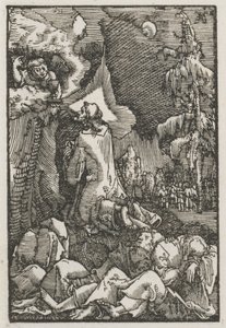 Upadek i odkupienie człowieka: Chrystus na Górze Oliwnej, c. 1515. autorstwa Albrecht Altdorfer