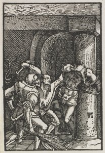 Upadek i odkupienie człowieka: biczowanie Chrystusa, c. 1515. autorstwa Albrecht Altdorfer