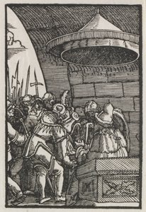 Upadek i odkupienie człowieka: Piłat myje ręce autorstwa Albrecht Altdorfer