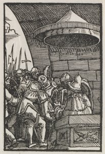 Upadek i odkupienie człowieka: Piłat umywa ręce, ok. 1930. 1515. autorstwa Albrecht Altdorfer