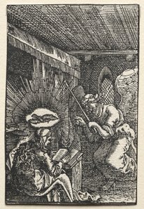 Upadek i odkupienie człowieka: Zwiastowanie autorstwa Albrecht Altdorfer