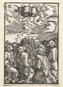 Upadek i odkupienie człowieka: wniebowstąpienie, c. 1515. autorstwa Albrecht Altdorfer