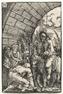 Upadek i odkupienie człowieka: wjazd do Jerozolimy, c. 1515. autorstwa Albrecht Altdorfer
