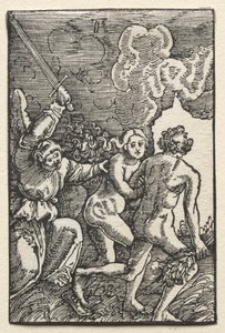 Upadek i odkupienie człowieka: Wypędzenie z Edenu autorstwa Albrecht Altdorfer