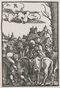 Upadek i odkupienie człowieka: ucieczka do Egiptu autorstwa Albrecht Altdorfer