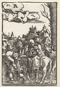 Upadek i odkupienie człowieka: ucieczka do Egiptu, c. 1515. autorstwa Albrecht Altdorfer