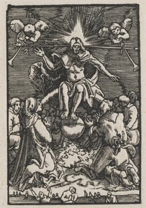 Upadek i odkupienie człowieka: Sąd Ostateczny autorstwa Albrecht Altdorfer