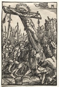 Upadek i odkupienie człowieka: podniesienie krzyża autorstwa Albrecht Altdorfer