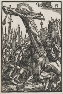 Upadek i odkupienie człowieka: podniesienie krzyża autorstwa Albrecht Altdorfer