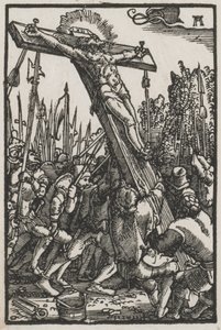 Upadek i odkupienie człowieka: podniesienie krzyża, c. 1515. autorstwa Albrecht Altdorfer