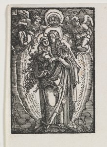 Upadek i odkupienie człowieka: Dziewica jako Królowa Niebios, c. 1513. autorstwa Albrecht Altdorfer