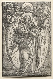 Upadek i odkupienie człowieka: Dziewica jako Królowa Niebios, c. 1515. autorstwa Albrecht Altdorfer