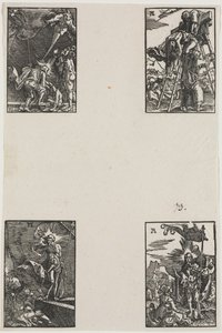 Upadek i odkupienie człowieka, c. 1515. autorstwa Albrecht Altdorfer