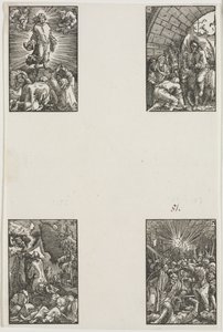 Upadek i odkupienie człowieka, c. 1515. autorstwa Albrecht Altdorfer