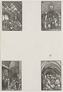 Upadek i odkupienie człowieka, c. 1515. autorstwa Albrecht Altdorfer