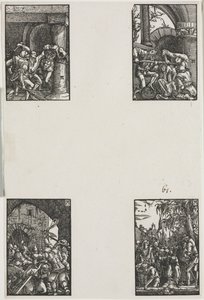 Upadek i odkupienie człowieka, c. 1515. autorstwa Albrecht Altdorfer