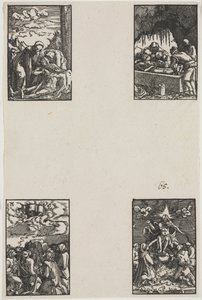 Upadek i odkupienie człowieka, c. 1515. autorstwa Albrecht Altdorfer