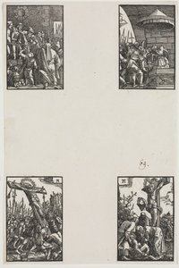 Upadek i odkupienie człowieka, c. 1515. autorstwa Albrecht Altdorfer