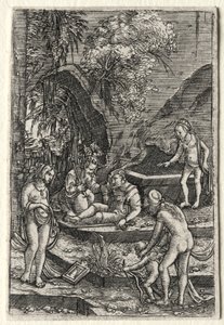 Wyrok Paryża, 1511. autorstwa Albrecht Altdorfer