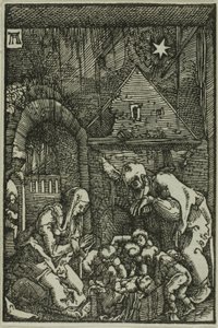 Narodzenia, z Upadku i odkupienia człowieka autorstwa Albrecht Altdorfer