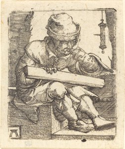 Zamyślony cieśla autorstwa Albrecht Altdorfer