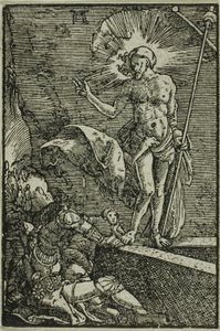 Zmartwychwstanie, z Upadku i odkupienia człowieka autorstwa Albrecht Altdorfer