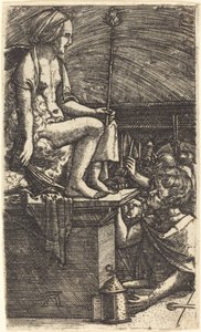Kurtyzana rzymska (Zemsta Maga Wergiliusza) autorstwa Albrecht Altdorfer