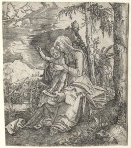 Dziewica w krajobrazie, c. 1515. autorstwa Albrecht Altdorfer