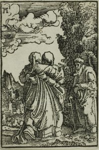 Nawiedzenie, z Upadku i odkupienia człowieka autorstwa Albrecht Altdorfer