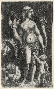 Wenus między dwoma amorkami, 1520. autorstwa Albrecht Altdorfer
