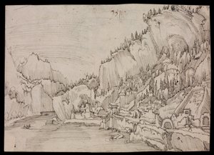 Sarmingstein nad Dunajem autorstwa Albrecht Altdorfer