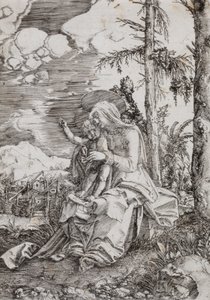 Matka Boska z Dzieciątkiem w pejzażu autorstwa Albrecht Altdorfer