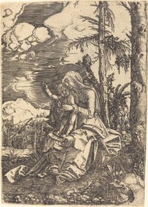 Dziewica w krajobrazie autorstwa Albrecht Altdorfer
