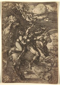 Porwanie Prozerpiny na jednorożcu autorstwa Albrecht Dürer