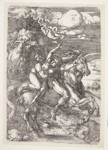 Porwanie na jednorożcu autorstwa Albrecht Dürer