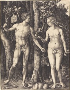 Adam i Ewa autorstwa Albrecht Dürer