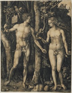 Adam i Ewa autorstwa Albrecht Dürer