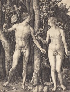 Adam i Ewa, 1504. autorstwa Albrecht Dürer