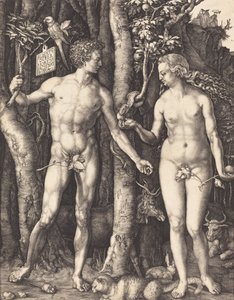 Adam i Ewa, 1504. autorstwa Albrecht Dürer