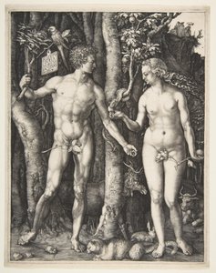 Adam i Ewa, 1504 autorstwa Albrecht Dürer