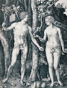 Adam i Ewa, 1504 1906 autorstwa Albrecht Dürer