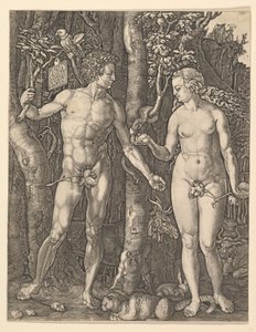 Adam i Ewa, 1566. autorstwa Albrecht Dürer