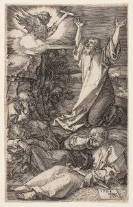 Agonia w ogrodzie, z wyrytej pasji autorstwa Albrecht Dürer